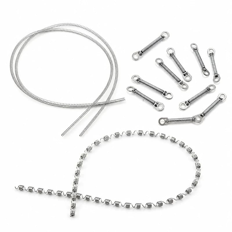 NiTi open, closed and combined orthodontic coil springs