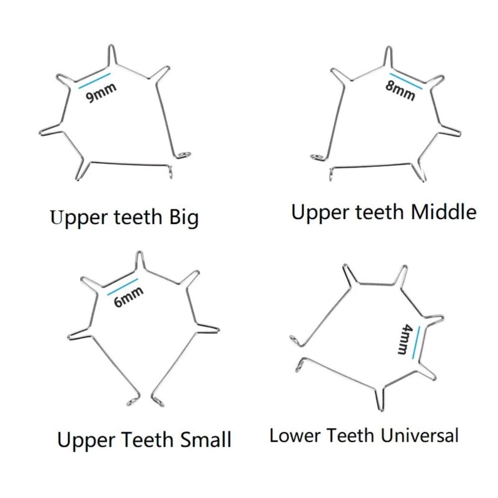 Upper size options and lower universal anterior root torquing spring configuration