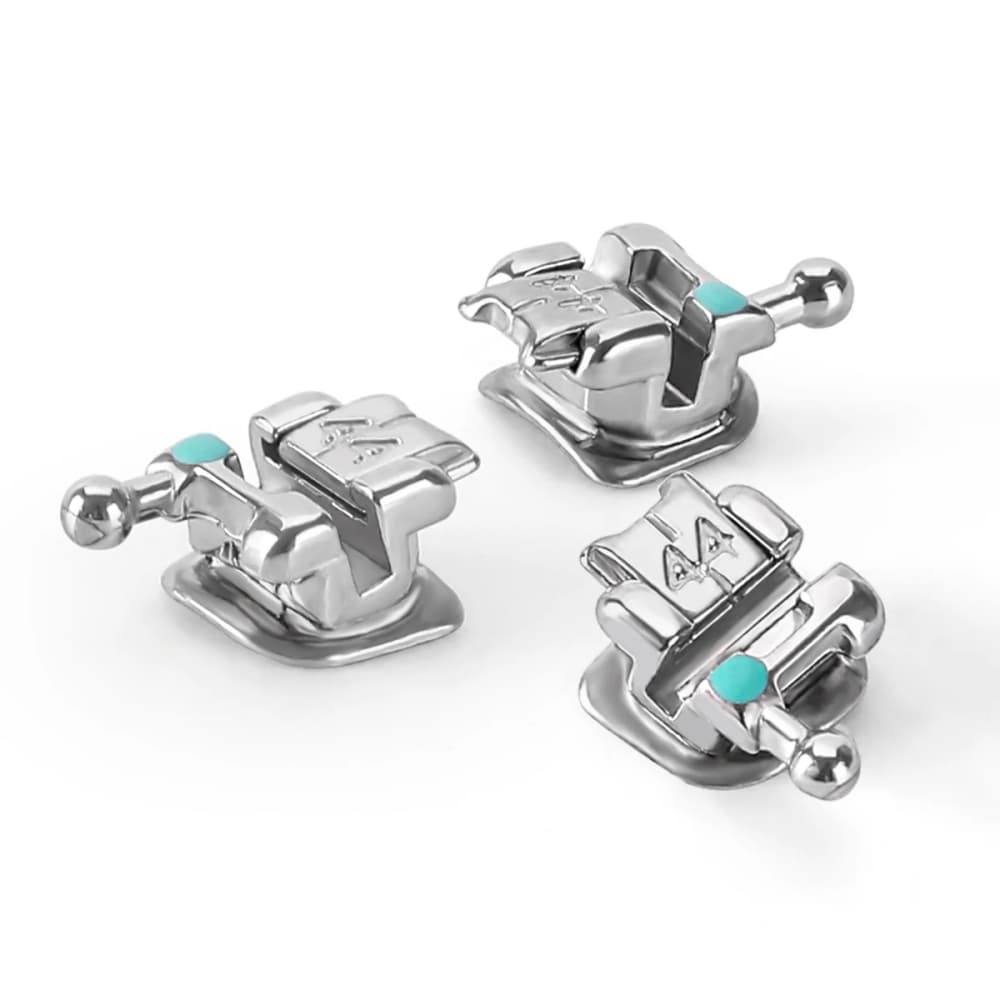 17-4 Stainless Steel passive metal self-ligating brackets with sliding doors