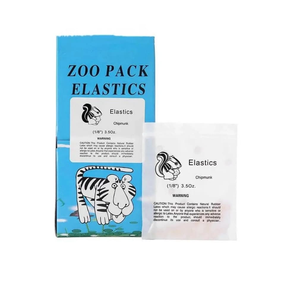 Orthodontic elastics pouch and box packaging