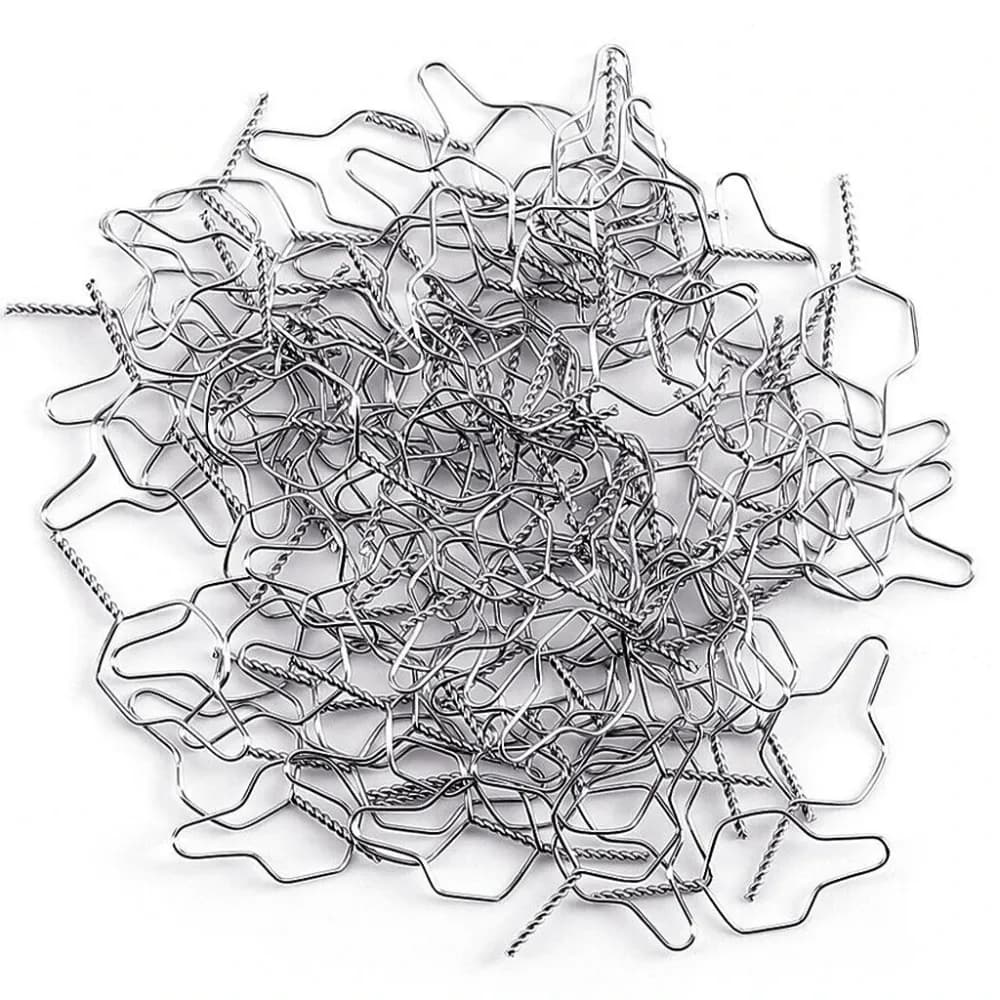Preformed short-twist orthodontic ligature wires in polished stainless steel
