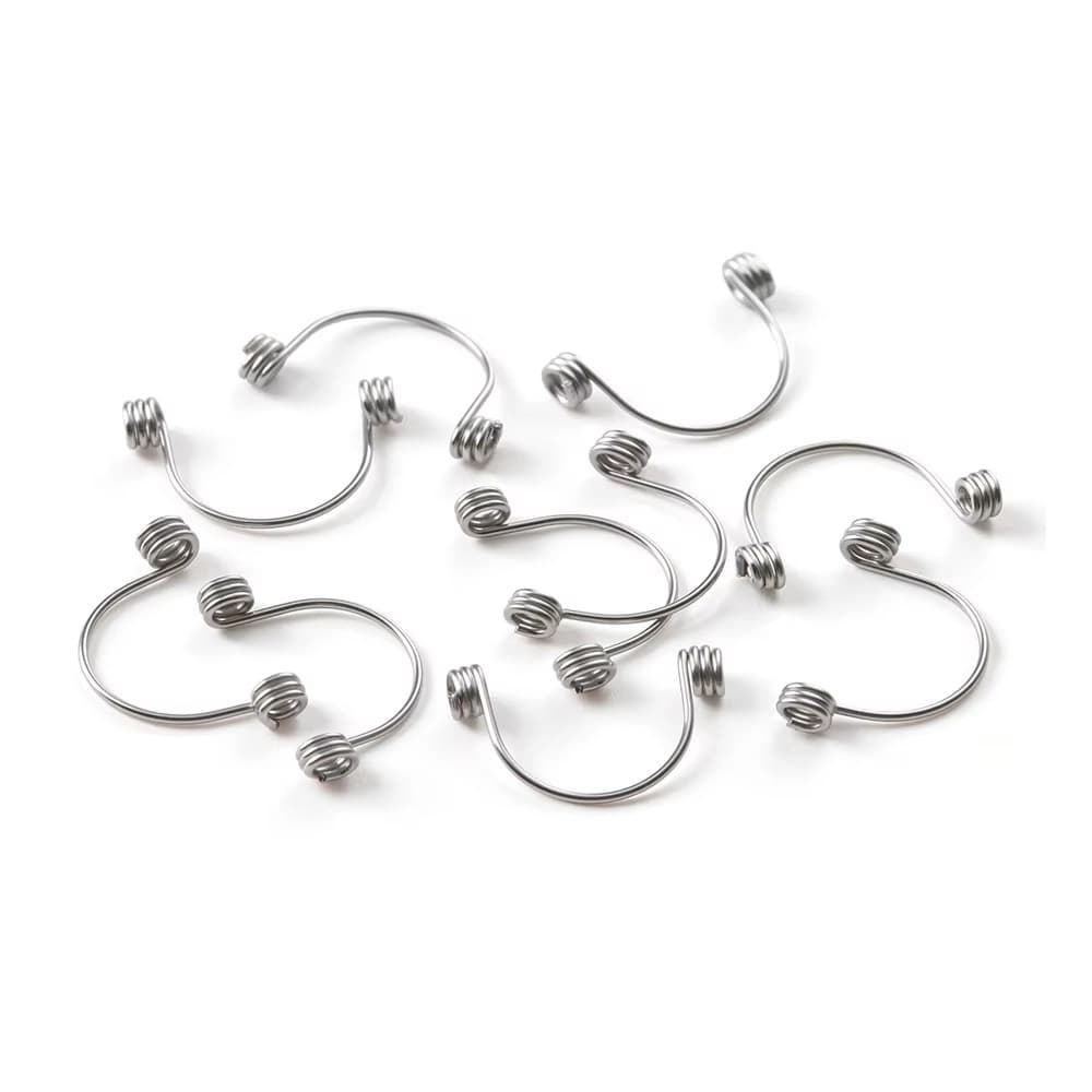 Polished stainless-steel orthodontic torquing springs